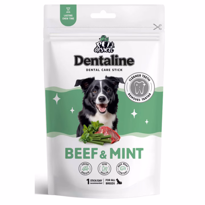RECOMPENSA CAINE PET'S DESSERT DENTALINE VITA SI MENTA 120GR