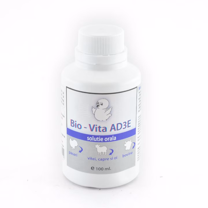 BIO-VITA AD3E SOLUTIE ORALA PASARI VITEI CAPRE SI OI BOVINE 100ML