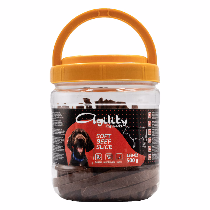 RECOMPENSA CAINE AGILITY SOFT BEEF SLICE 500GR