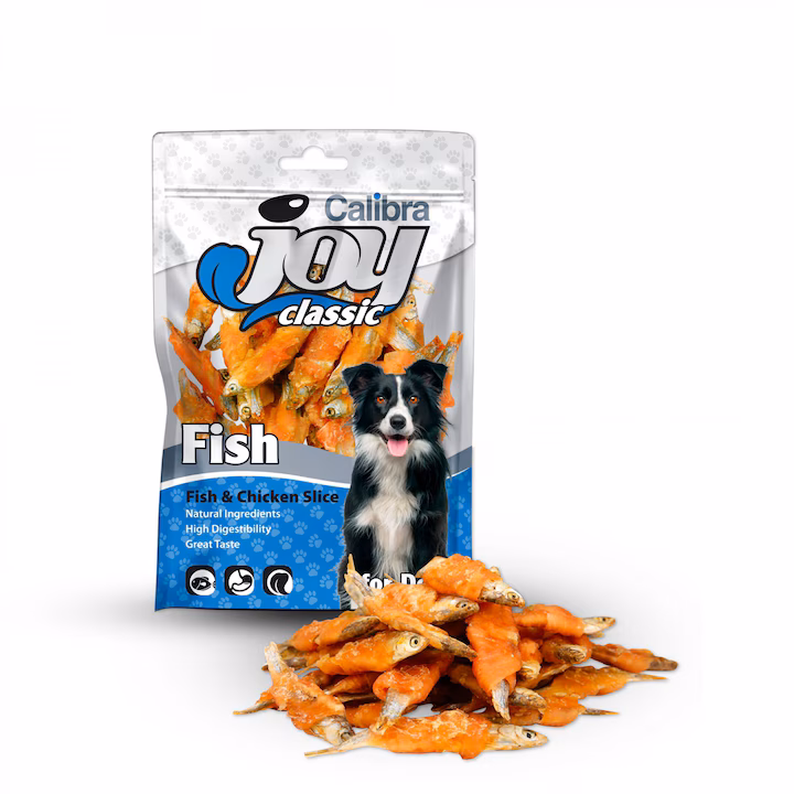CALIBRA JOY DOG CLASSIC FISH & CHICKEN SLICE 80 GR