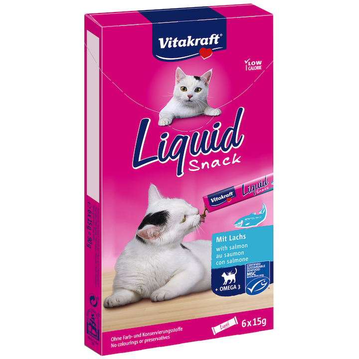 VITAKRAFT SNACK LICHID SOMON 6+2 X 15GR