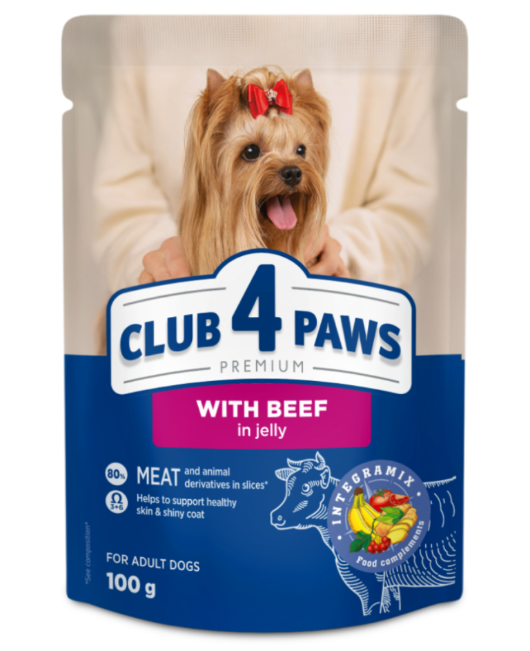 PLIC CAINE CLUB4PAWS VITA IN JELLY 100GR