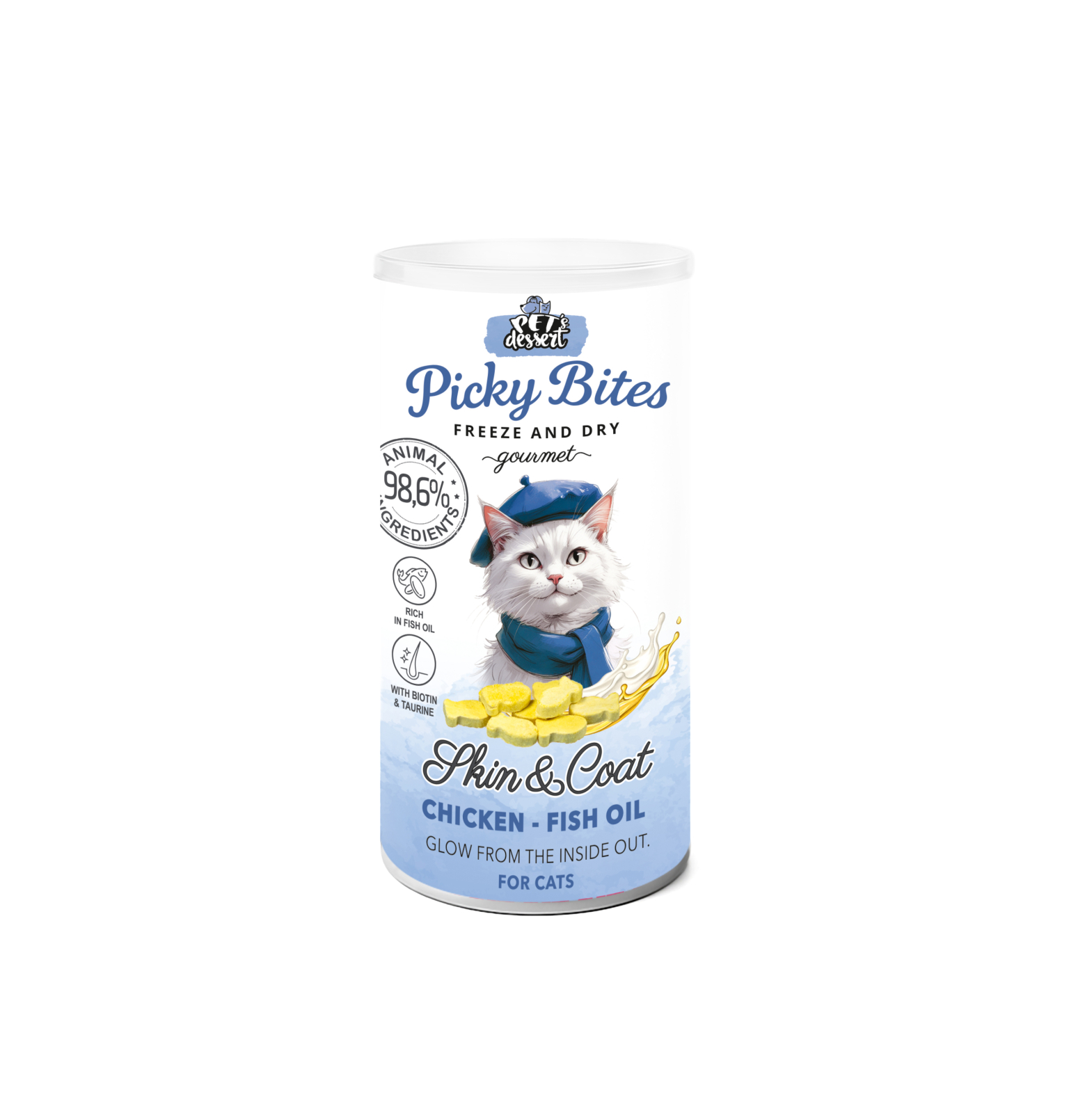 RECOMPENSA PISICA PET'S DESSERT PICKY BITES SKIN&COAT 30GR