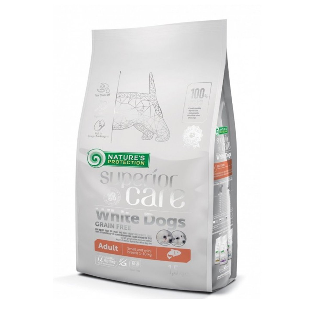 HRANA CAINE WHITE DOGS ADULT SMALL AND MINI SOMON 10KG