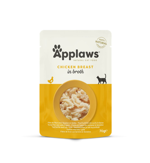PLIC PISICA APPLAWS PUI IN BROTH 70GR