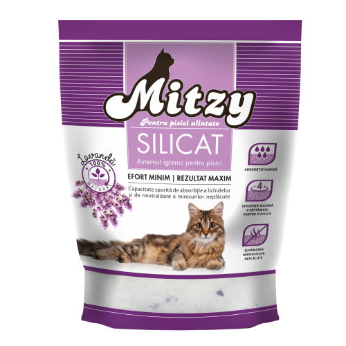 ASTERNUT PISICA SILICAT MITZY LAVENDER 3.8L