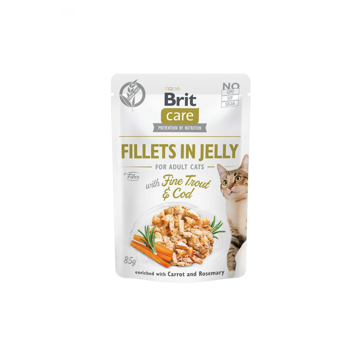 PLIC PISICA BRIT CARE PASTRAV SI COD 85GR