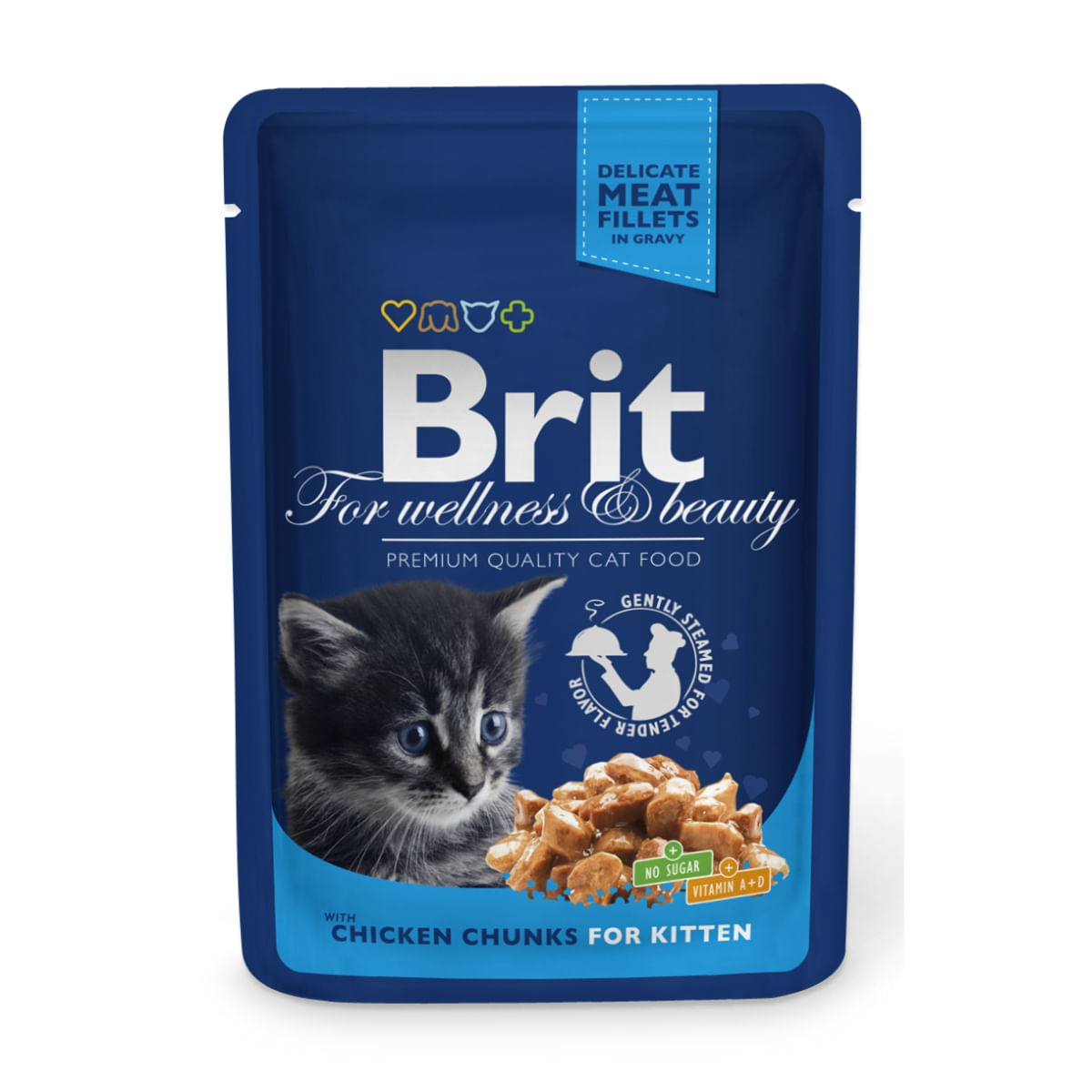 PLIC PISICA BRIT KITTEN PUI 100GR