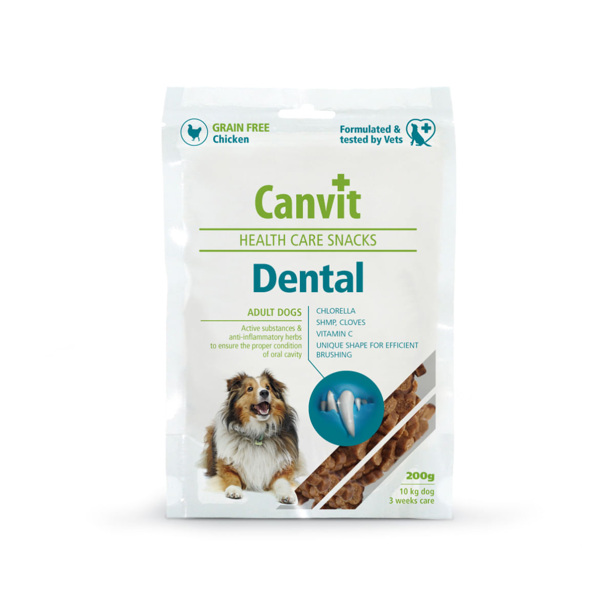 RECOMPENSA CAINE CANVIT DOG SNACK DENTAL 200G