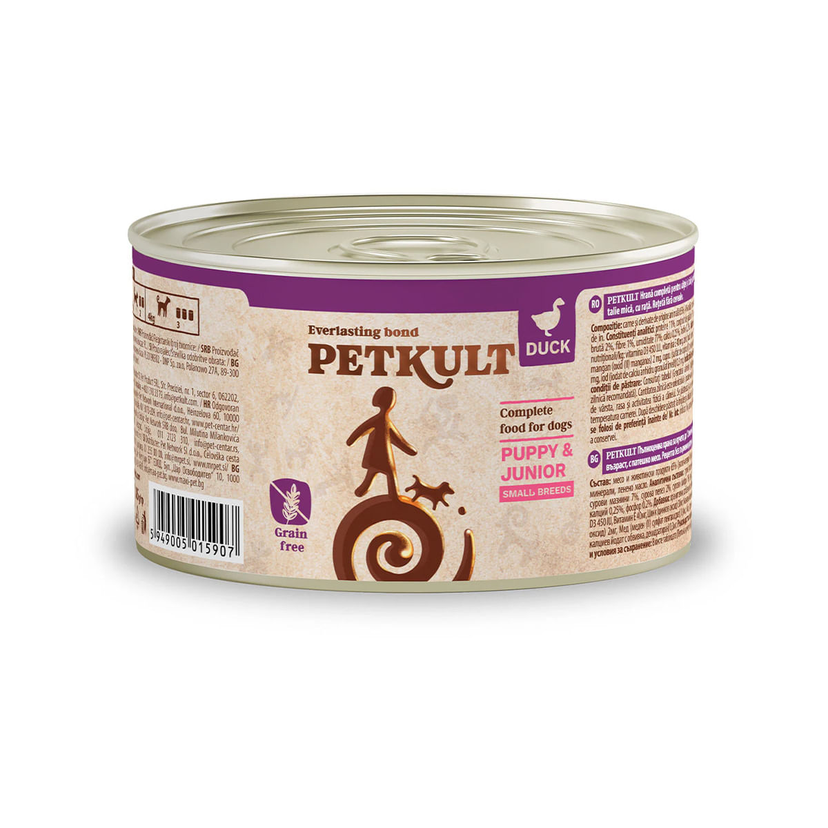 CONSERVA CAINE PETKULT MINI JUNIOR RATA 185G