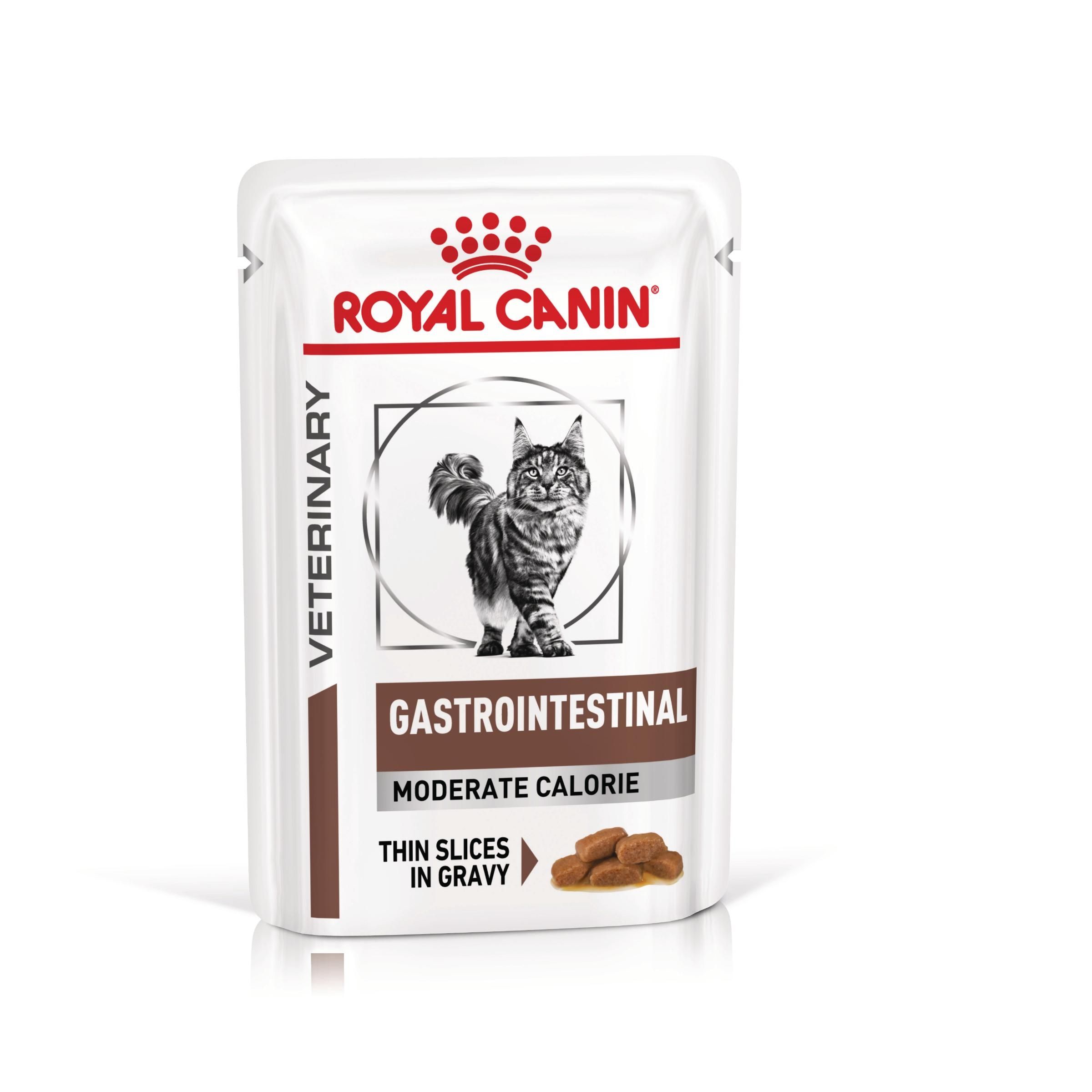 PLIC PISICA ROYAL CANIN VETERINARY GASTROINTESTINAL MODERATE CALORIE 85GR