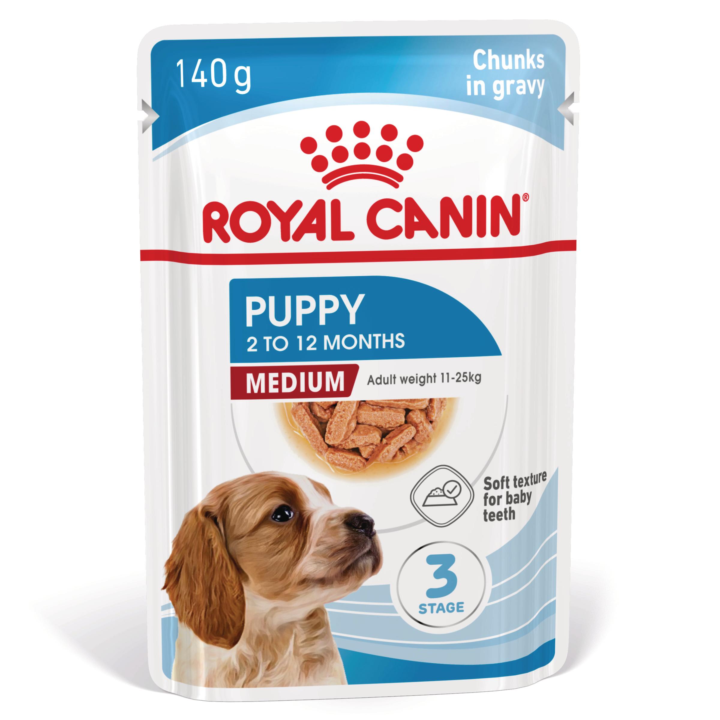 PLIC CAINE ROYAL CANIN PUPPY MEDIUM 140GR