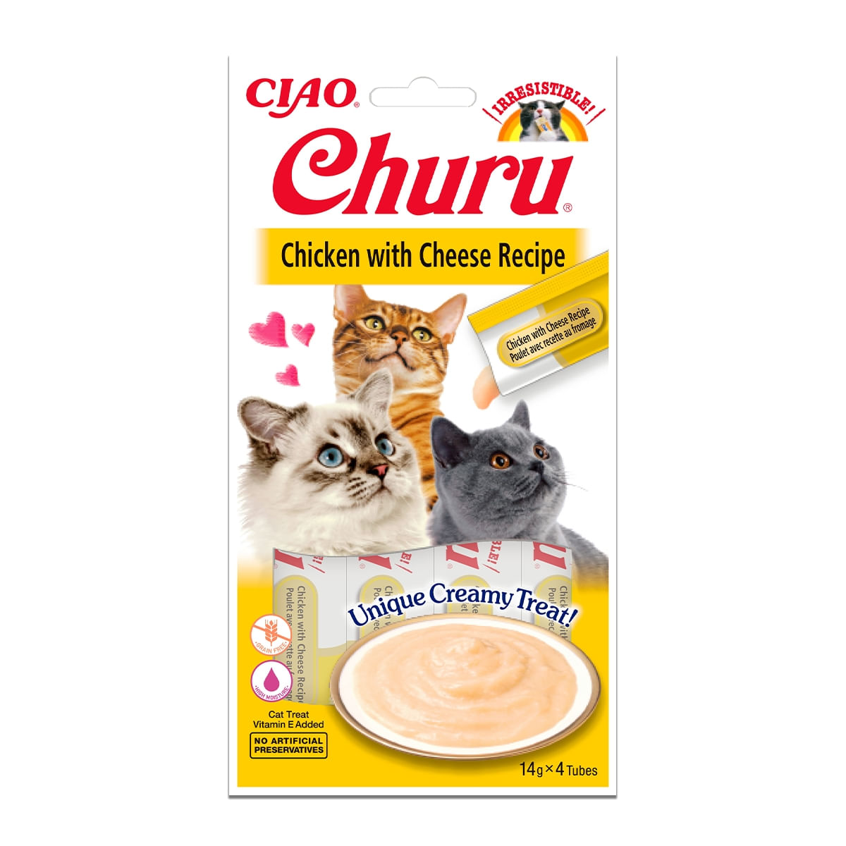 RECOMPENSA PISICA CIAO CHURU PUI CU BRANZA 4X14GR
