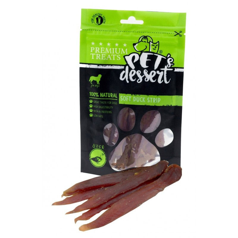 RECOMPENSA CAINE PET'S DESSERT SOFT STRIP RATA 80GR