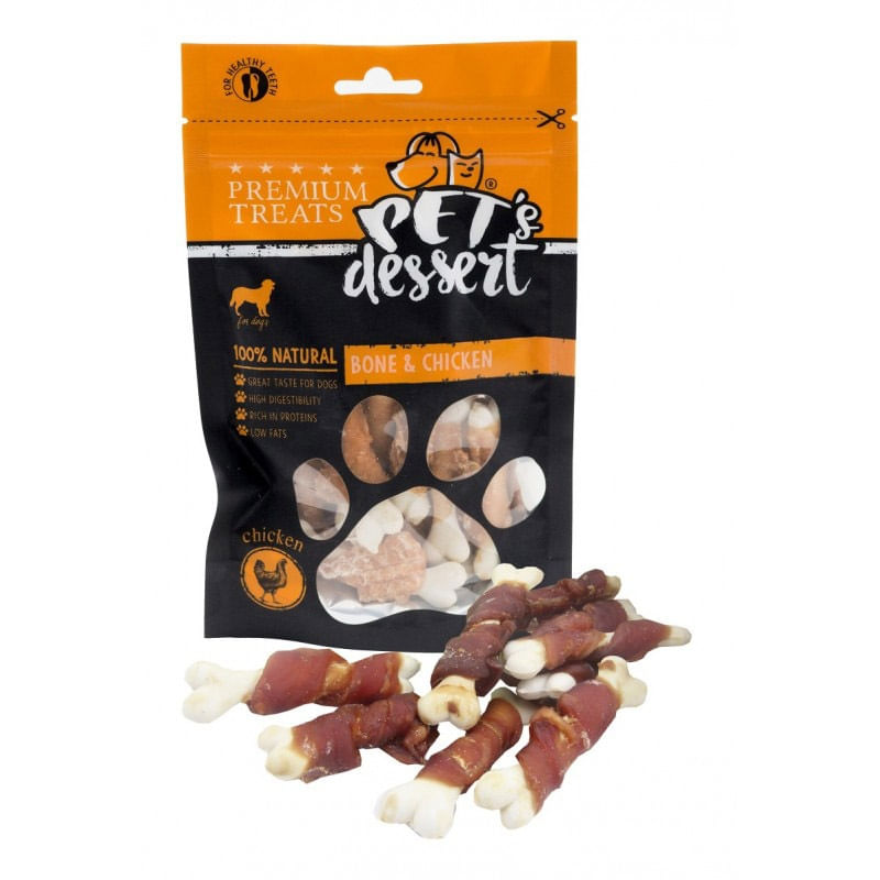 RECOMPENSA CAINE PET'S DESSERT OS SI PUI 80GR
