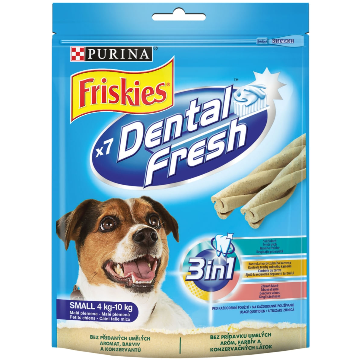 RECOMPENSA CAINE PURINA FRISKIES DENTAL FRESH 110GR