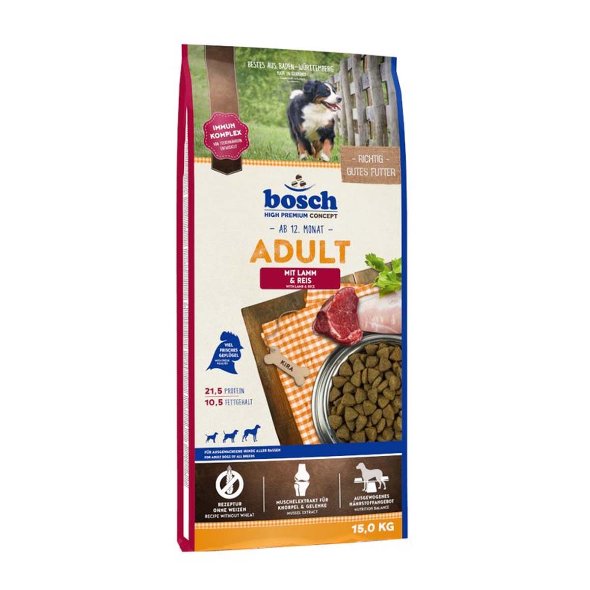 HRANA CAINI BOSCH MINI ADULT MIEL SI OREZ 15KG
