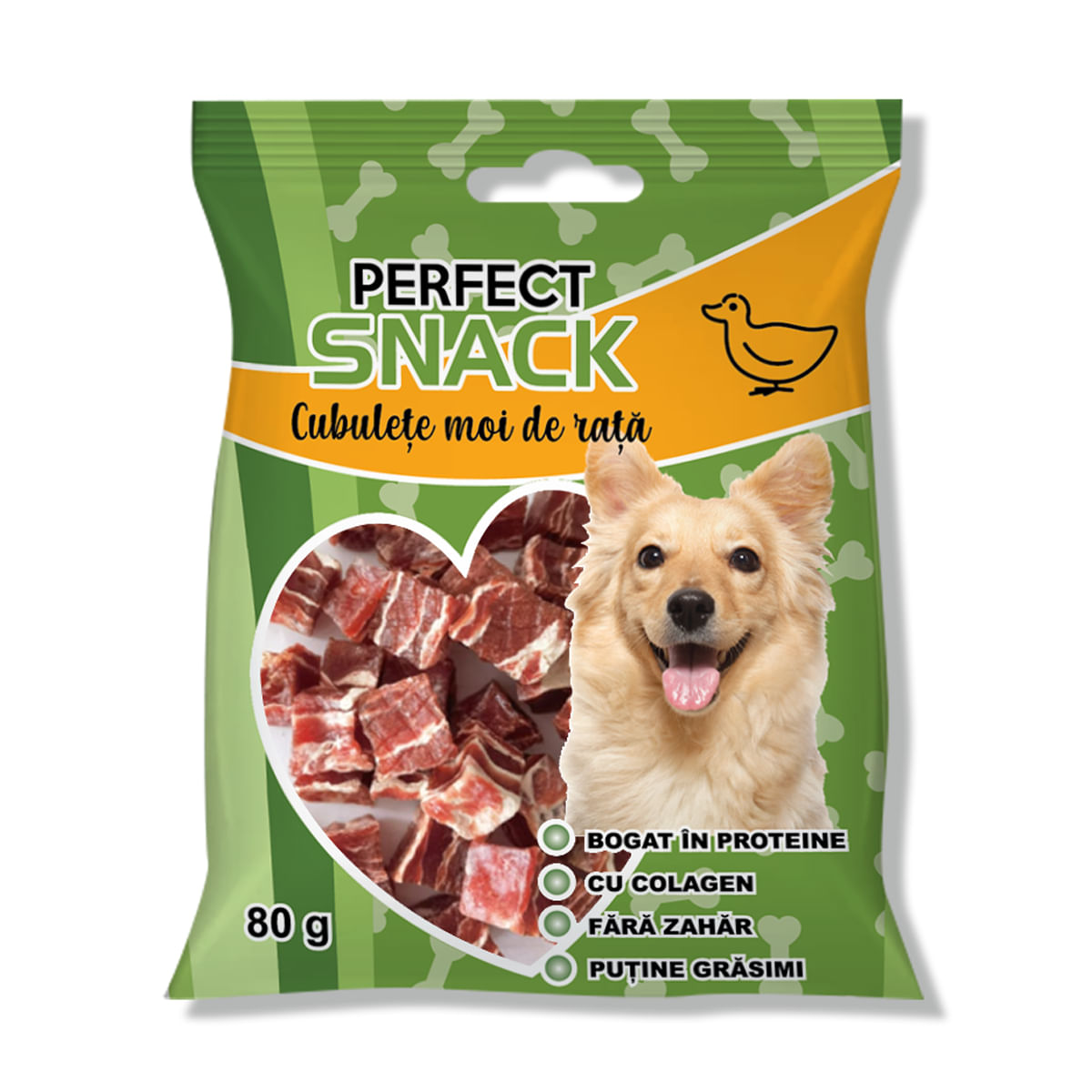 RECOMPENSA CAINE PERFECT SNACK CUBULETE MOI DE RATA 80GR