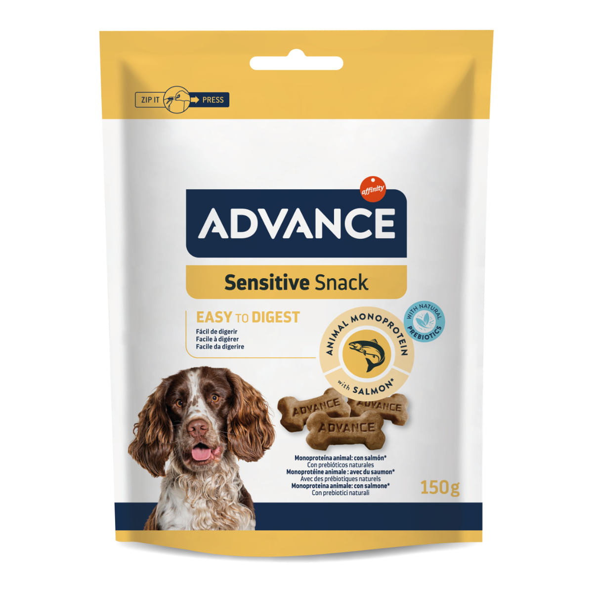 ADVANCE SENSITIVE SNACK SOMON 150GR