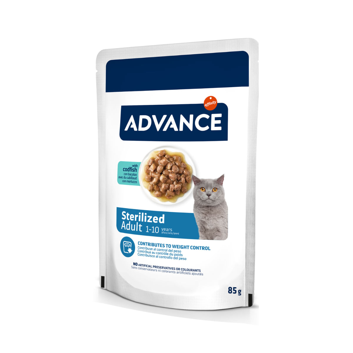 PLIC PISICA ADVANCE STERILISED ADULT COD 85G