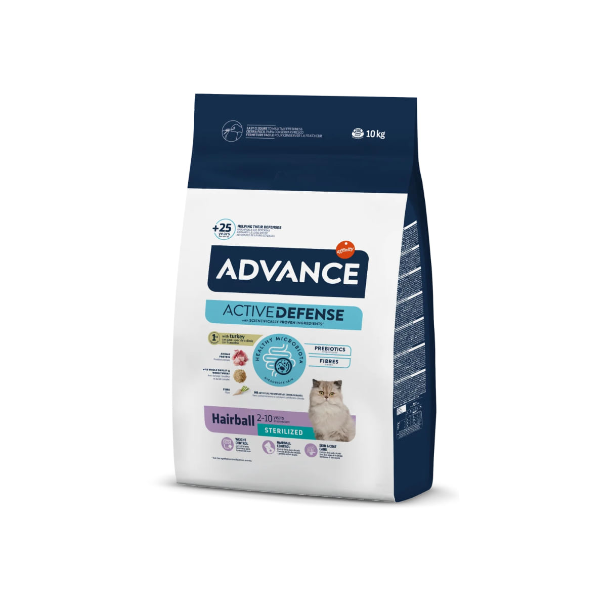 HRANA PISICA ADVANCE HAIRBALL STERILISED CURCAN 10KG