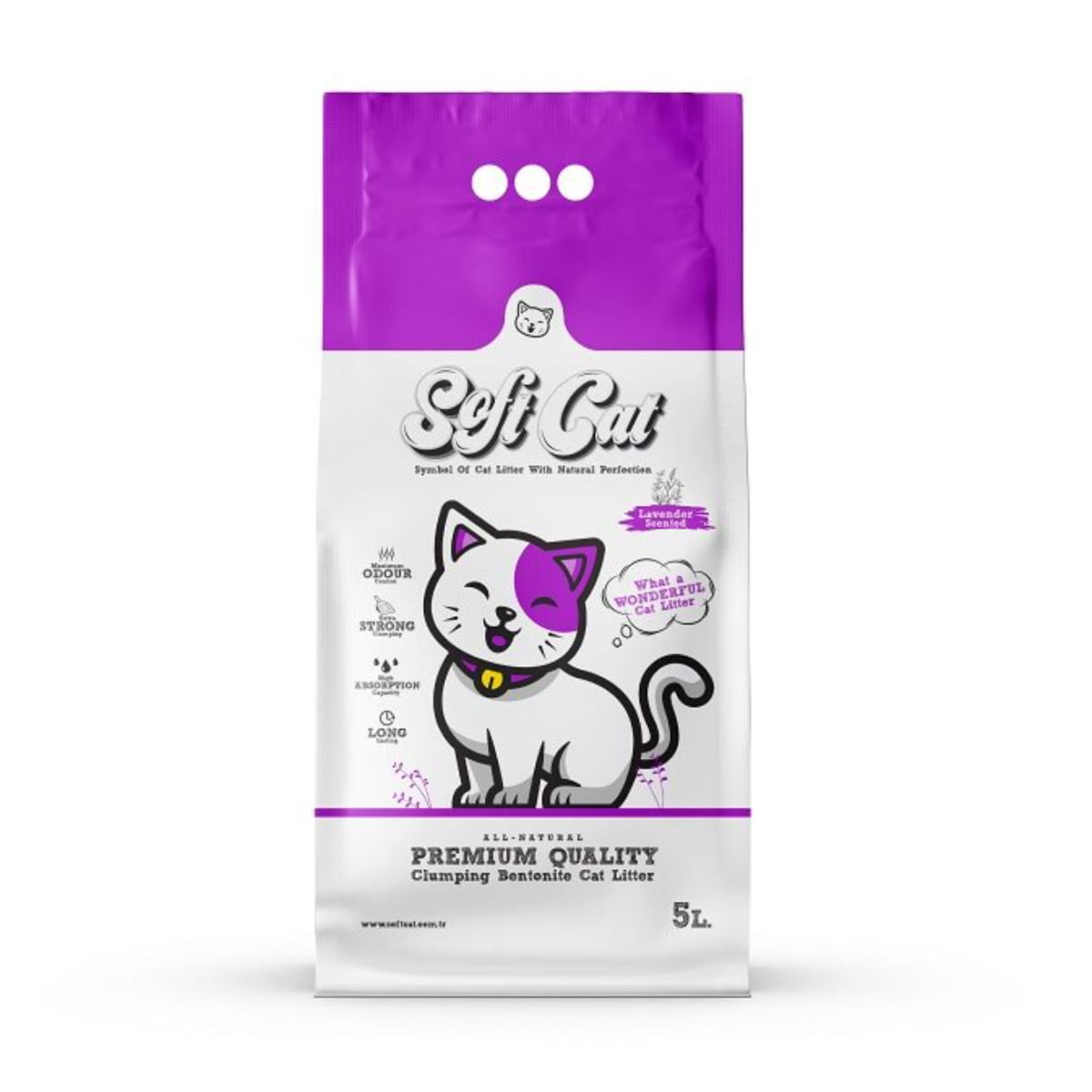 NISIP PISICA SOFTCAT LAVANDA 5L