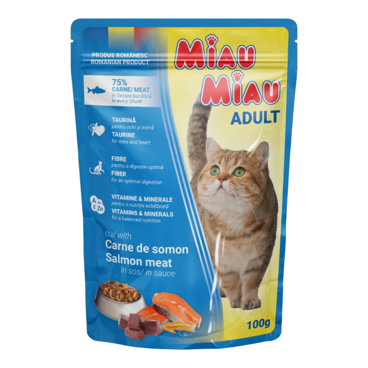 MIAU MIAU CU SOMON IN SOS, PLIC 100G