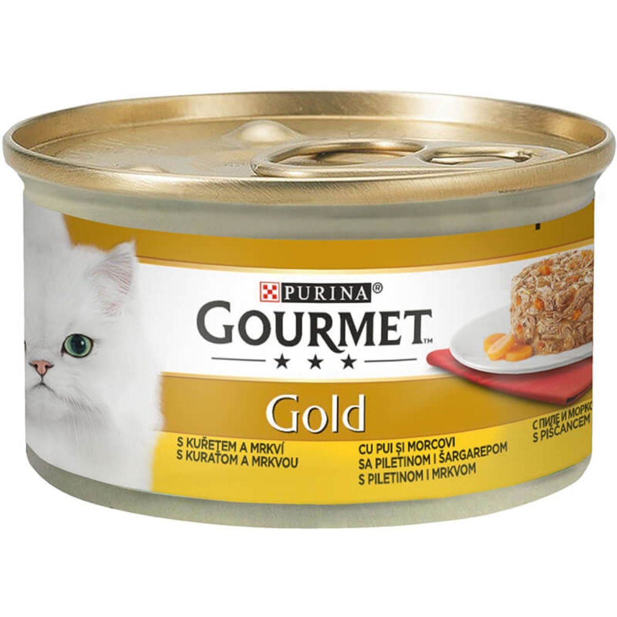 CONSERVA PISICA PURINA GOURMET RETETA RAFINATA PUI SI MORCOVI 85GR