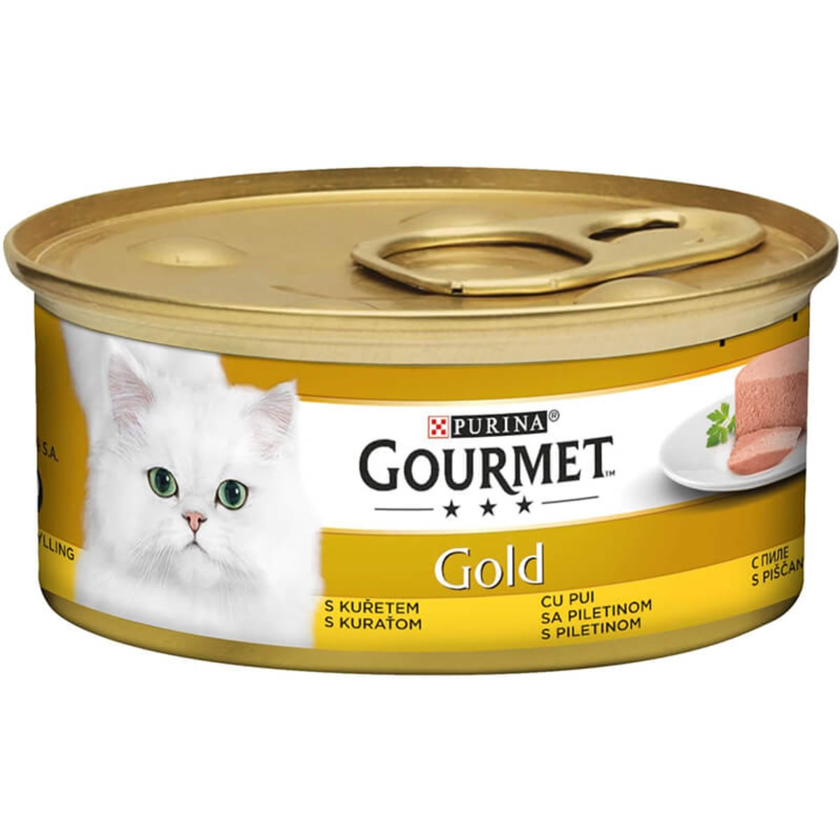 CONSERVA PISICA PURINA GOURMET PATE MOUSSE PUI 85GR