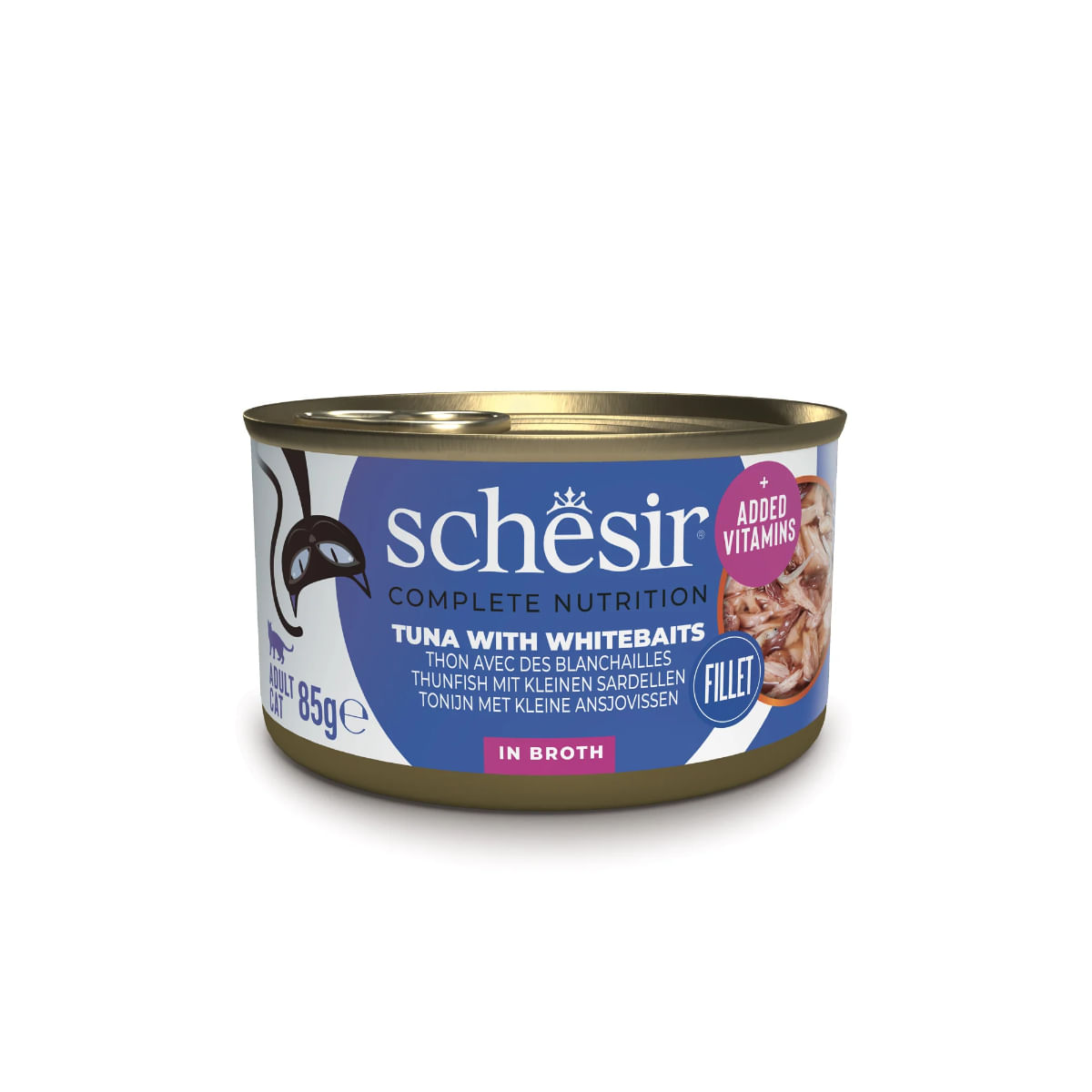CONSERVA PISICA SCHESIR TON CU WHITEBAITS IN SUPA IN BROTH 85GR