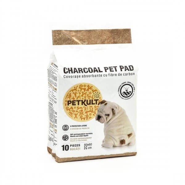 COVORASE ABSORBANTE CU FIBRE DE CARBON PETKULT 60X60CM 10BUC