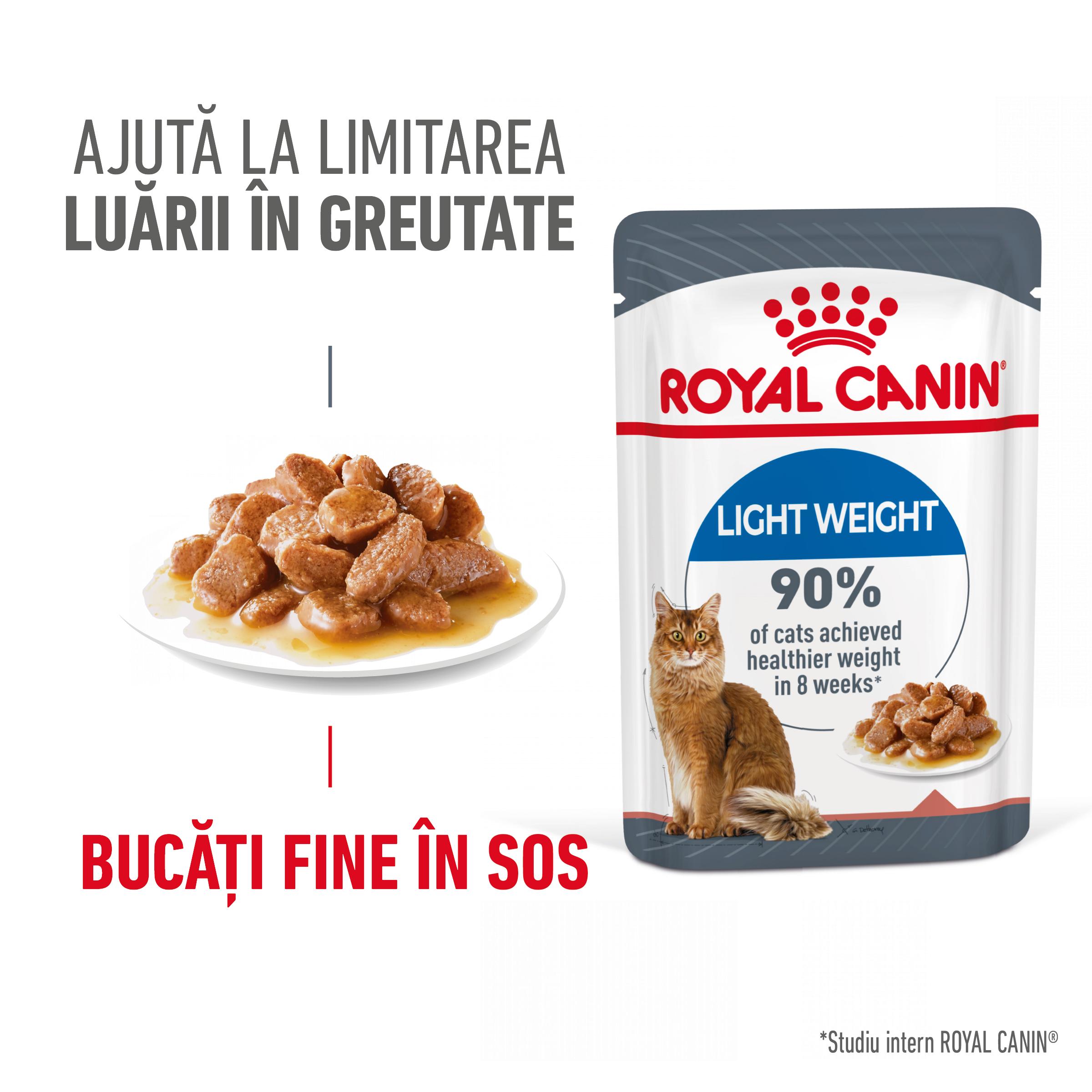 PLIC PISICA ROYAL CANIN CARE LIGHT WEIGHT IN GRAVY 85GR
